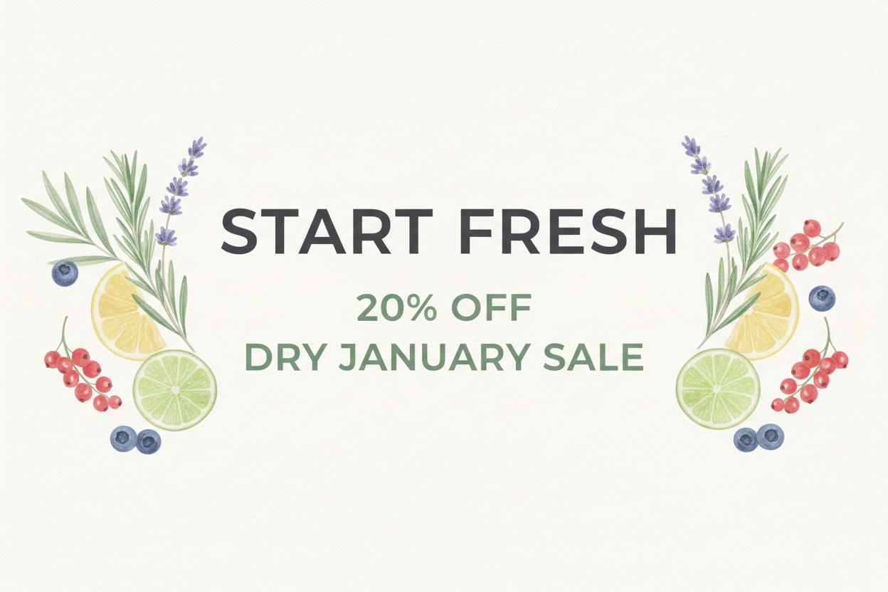Dry January Sale Banner - Minimalist